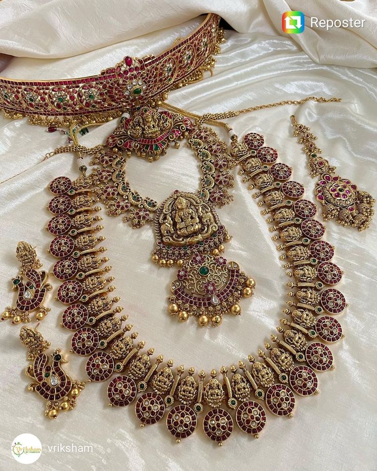 Kempu Super Look Jewellery Combo Set